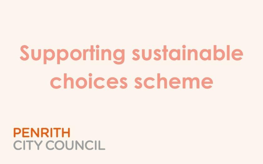 Supporting Sustainable Choices Scheme