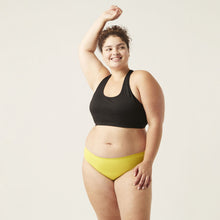 Load image into Gallery viewer, Modibodi Recycled Seamfree Bikini Pistachio Moderate-Heavy 