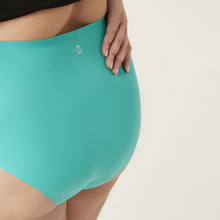 Load image into Gallery viewer, Modibodi Seamfree Full Brief Turquoise Moderate-Heavy 