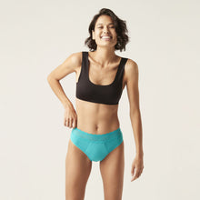 Load image into Gallery viewer, Modibodi Sensual Hi-Waist Bikini Turquoise Maxi 