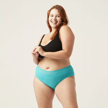 Load image into Gallery viewer, Modibodi Sensual Hi-Waist Bikini Turquoise Maxi 