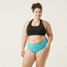 Load image into Gallery viewer, Modibodi Sensual Hi-Waist Bikini Turquoise Maxi 