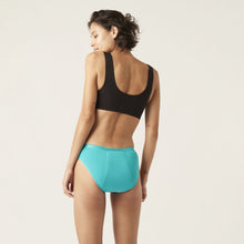 Load image into Gallery viewer, Modibodi Vegan Bikini Turquoise Heavy-Overnight 