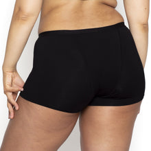 Load image into Gallery viewer, Modibodi Classic Boyshort Black Heavy-Overnight 