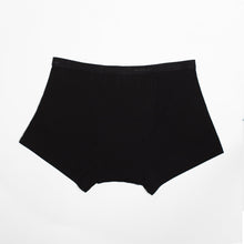 Load image into Gallery viewer, Modibodi Classic Boyshort Black Heavy-Overnight Flatlay