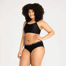 Load image into Gallery viewer, Modibodi Active Brief Black Moisture Wicking 