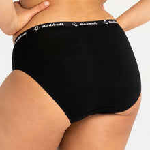 Load image into Gallery viewer, Modibodi Active Brief Black Moisture Wicking 
