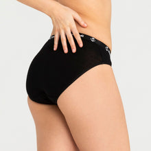 Load image into Gallery viewer, Modibodi Active Brief Black Moisture Wicking 
