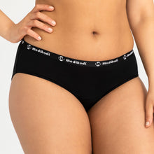 Load image into Gallery viewer, Modibodi Active Brief Black Light-Moderate 