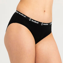 Load image into Gallery viewer, Modibodi Active Brief Black Light-Moderate 