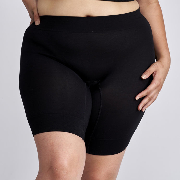 Modibodi Anti-Chafing Short Black Moderate-Heavy |ModelName:Bruna 16/XL
