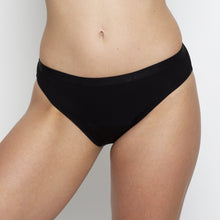 Load image into Gallery viewer, Modibodi Classic Bikini Black Heavy-Overnight 
