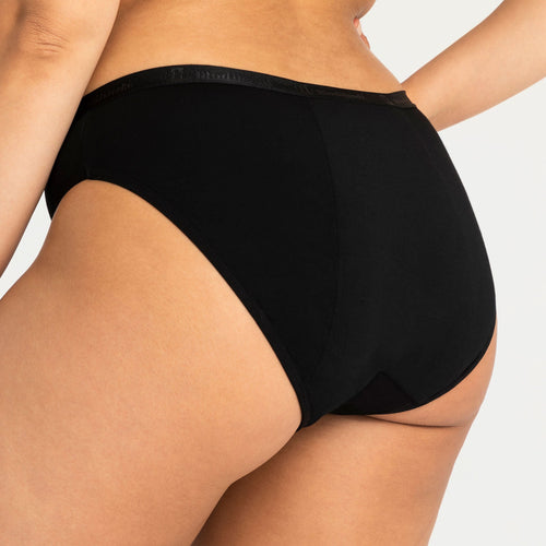 Modibodi Classic Bikini Black Heavy-Overnight |ModelName:Rosaline XL/16