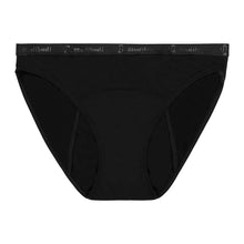 Load image into Gallery viewer, Modibodi Classic Bikini Black Heavy-Overnight Flatlay