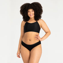 Load image into Gallery viewer, Modibodi Vegan Bikini Black Light-Moderate 