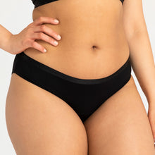 Load image into Gallery viewer, Modibodi Vegan Bikini Black Light-Moderate 