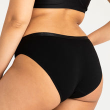 Load image into Gallery viewer, Modibodi Vegan Bikini Black Light-Moderate 