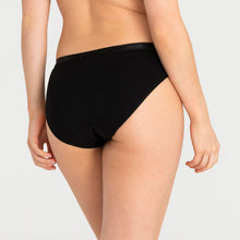 Load image into Gallery viewer, Modibodi Vegan Bikini Black Light-Moderate 