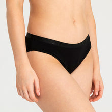 Load image into Gallery viewer, Modibodi Vegan Bikini Black Light-Moderate 
