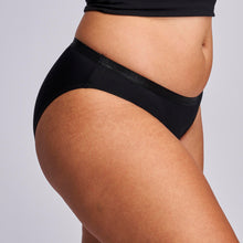 Load image into Gallery viewer, Modibodi Classic Bikini Black Moderate-Heavy 