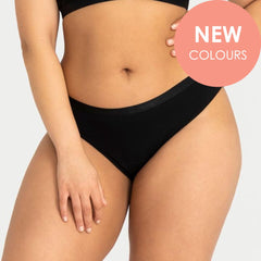 Modibodi Classic Bikini Black Heavy-Overnight |ModelName:Rosaline XL/16