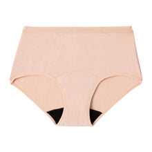 Load image into Gallery viewer, Modibodi Classic Full Brief Beige Light-Moderate Flatlay