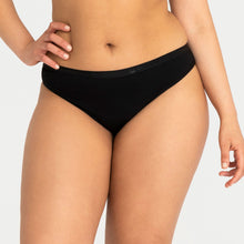 Load image into Gallery viewer, Modibodi Classic Thong Black Super Light 