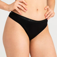 Load image into Gallery viewer, Modibodi Classic Thong Black Super Light 