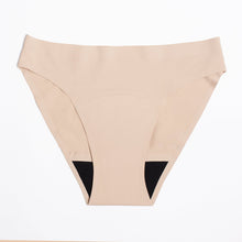 Load image into Gallery viewer, Modibodi Seamfree Bikini Tan Moderate-Heavy Flatlay