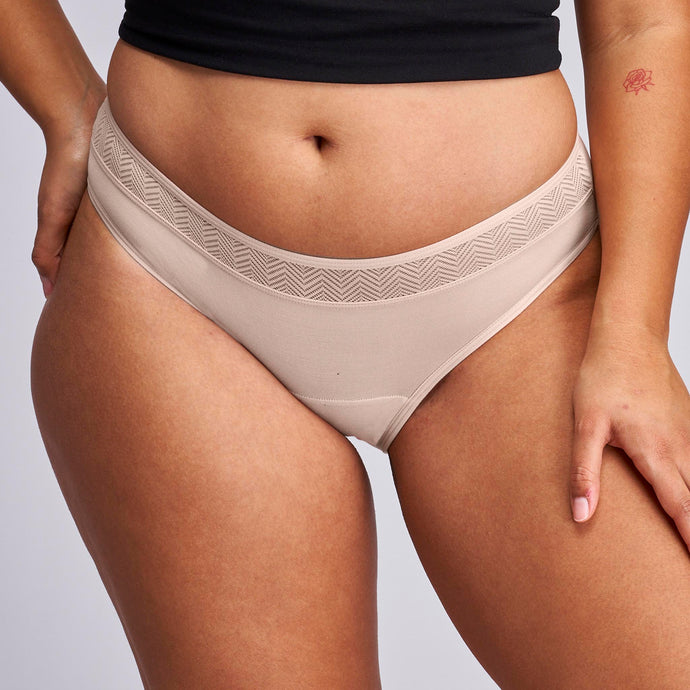 Modibodi Sensual Bikini Beige Light-Moderate |ModelName:Bailey L/14