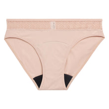 Load image into Gallery viewer, Modibodi Sensual Bikini Beige Light-Moderate Flatlay