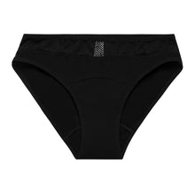 Load image into Gallery viewer, Modibodi Sensual Bikini Black Light-Moderate Flatlay