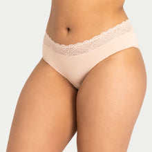 Load image into Gallery viewer, Modibodi Sensual Hi-Waist Bikini Beige Light-Moderate 