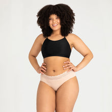 Load image into Gallery viewer, Modibodi Sensual Hi-Waist Bikini Beige Light-Moderate 