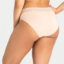 Load image into Gallery viewer, Modibodi Sensual Hi-Waist Bikini Beige Light-Moderate 