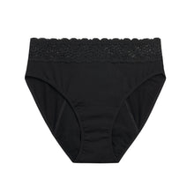 Load image into Gallery viewer, Modibodi Sensual Hi-Waist Bikini Black Maxi Flatlay