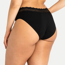 Load image into Gallery viewer, Modibodi Sensual Hi-Waist Bikini Black Heavy-Overnight 