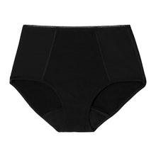 Load image into Gallery viewer, Modibodi Sensual Full Brief Black Light-Moderate Flatlay