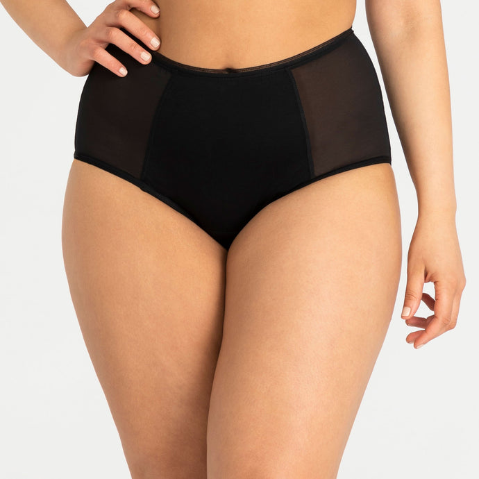 Modibodi Sensual Full Brief Black Light-Moderate |ModelName:Rosaline XL/16