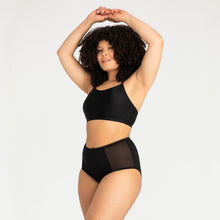 Load image into Gallery viewer, Modibodi Sensual Full Brief Black Light-Moderate 
