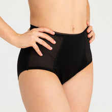 Load image into Gallery viewer, Modibodi Sensual Full Brief Black Light-Moderate 
