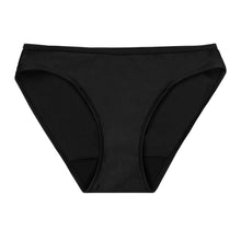 Load image into Gallery viewer, Modibodi Swimwear Bikini Pants Black Light-Moderate Flatlay