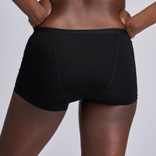Load image into Gallery viewer, Modibodi Vegan Boyshort Black Moderate-Heavy 