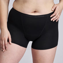 Load image into Gallery viewer, Modibodi Vegan Boyshort Black Moderate-Heavy 