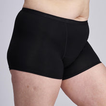 Load image into Gallery viewer, Modibodi Vegan Boyshort Black Moderate-Heavy 