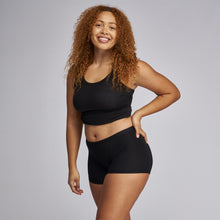 Load image into Gallery viewer, Modibodi Vegan Boyshort Black Moderate-Heavy 