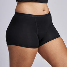 Load image into Gallery viewer, Modibodi Vegan Boyshort Black Moderate-Heavy 