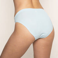 Load image into Gallery viewer, Modibodi Seamfree Bikini Sky Blue Moderate-Heavy 