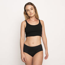 Load image into Gallery viewer, Modibodi Seamfree Boyleg Black Moderate-Heavy 