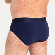Load image into Gallery viewer, MO by Modibodi Brief Navy Light-Moderate